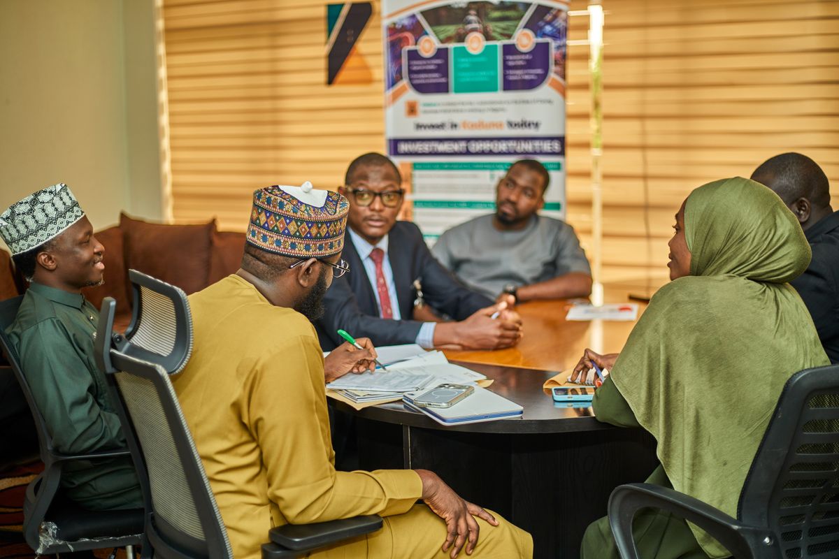 Professionals in a business meeting in Kaduna